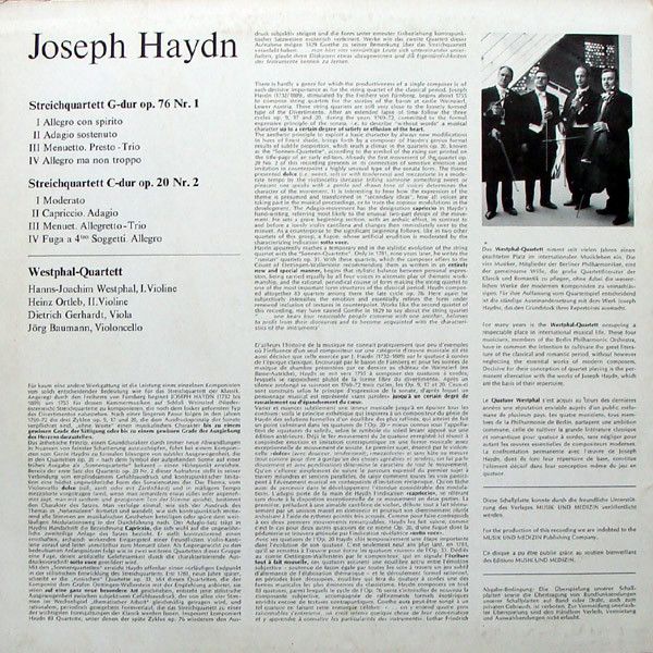 Colosseum COLOS SM 621 - Joseph Haydn, Westphal-Quartett - Strei - Image 2