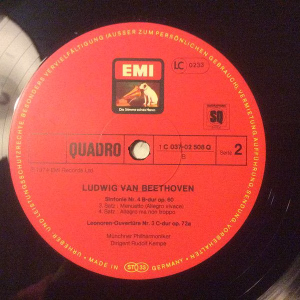 His Master's Voice 1C 037-02 508 Q - Ludwig van Beethoven, Münch - Image 3