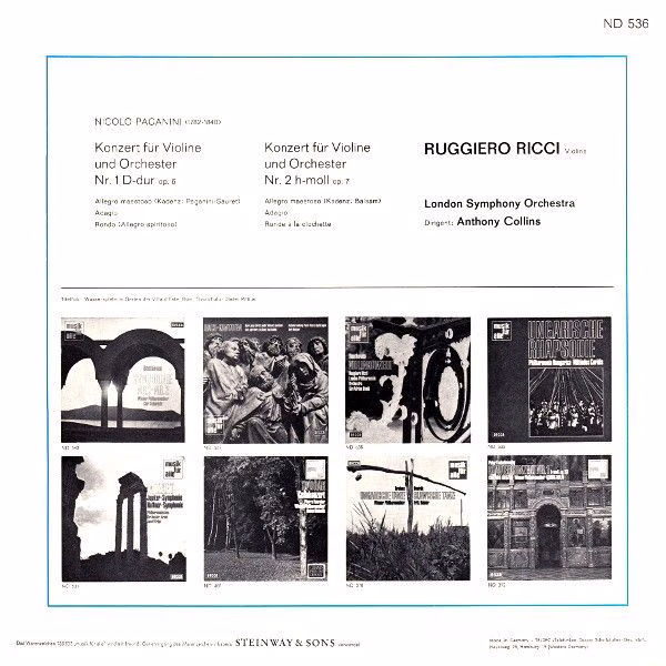 DECCA ND 536 - Niccolò Paganini, Ruggiero Ricci, London Symphony - Image 3