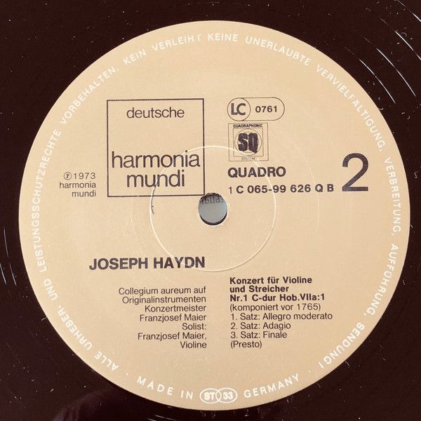 Deutsche Harmonia Mundi 1C 065-99 626 Q - Joseph Haydn, Franzjos - Image 6