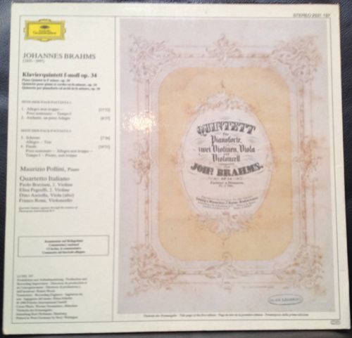 Deutsche Grammophon 2531 197 - Johannes Brahms, Maurizio Pollini - Image 3