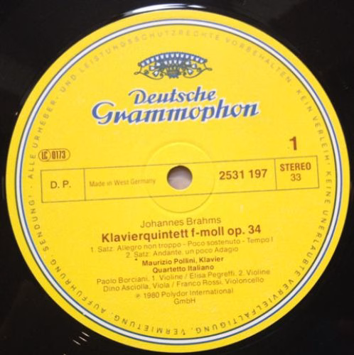 Deutsche Grammophon 2531 197 - Johannes Brahms, Maurizio Pollini - Image 5