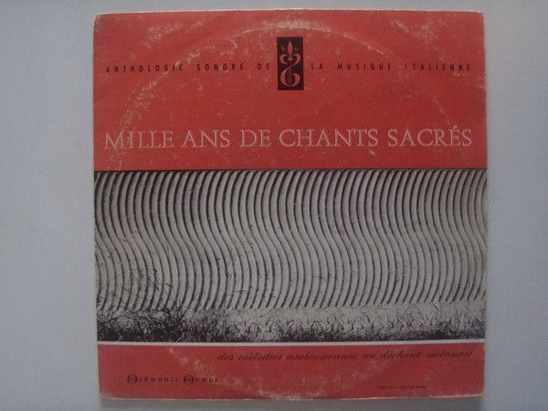 Harmonia Mundi HMC 25 103 - Polifonica Ambrosiana, Mons. Giusepp
