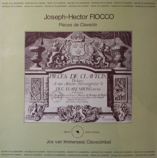 Monumenta Belgicae Musicae MBM 26 - Joseph Hector Fiocco, Jos va