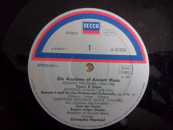 DECCA 6.42836 - Johann Pachelbel, Georg Friedrich Händel, Antoni - Image 5
