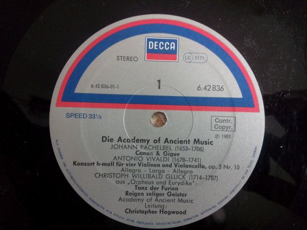 DECCA 6.42836 - Johann Pachelbel, Georg Friedrich Händel, Antoni - Image 5