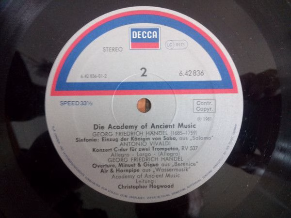 DECCA 6.42836 - Johann Pachelbel, Georg Friedrich Händel, Antoni - Image 6