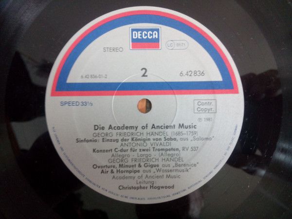 DECCA 6.42836 - Johann Pachelbel, Georg Friedrich Händel, Antoni - Image 6