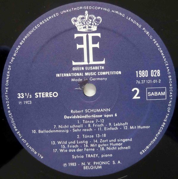 Queen Elisabeth Competition 1980 028 - Sylvia Traey, Clara Schum - Image 4