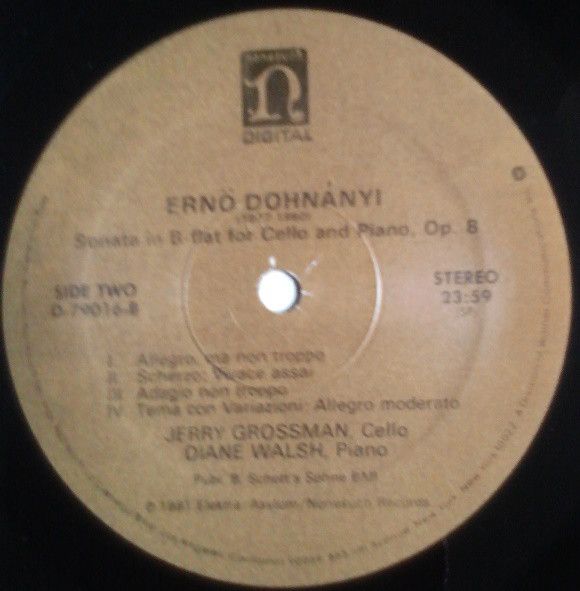 Nonesuch Records D-79016 - Kurt Weill, Ernst von Dohnányi, Jerry - Image 4