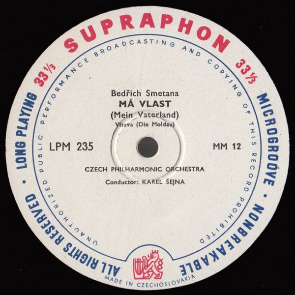 Supraphon LPM 235 - Bedřich Smetana, The Czech Philharmonic Orch - Image 3