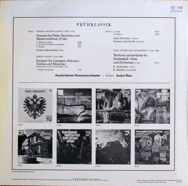 Telefunken NT 746 - Joseph Haydn, Johann Joachim Quantz, Carl Di - Image 2