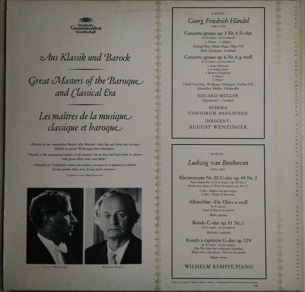 Deutsche Grammophon 104 475 - Ludwig van Beethoven, Georg Friedr - Image 2