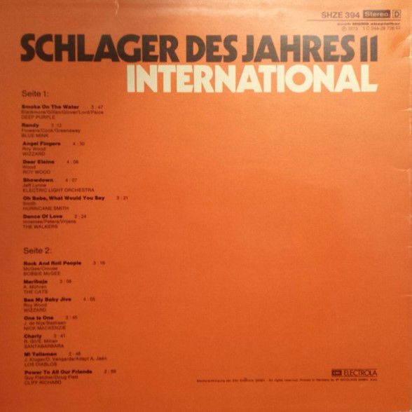 HÖR ZU SHZE 394 - Various - Schlager Des Jahres 11 International - Image 2