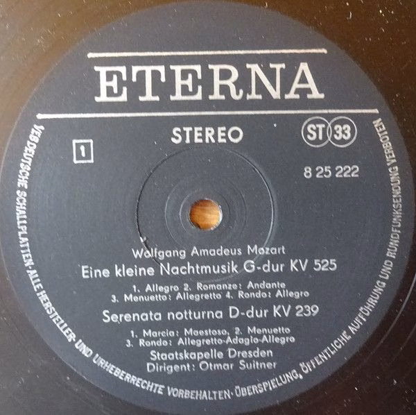 Eterna 8 25 222 - Wolfgang Amadeus Mozart, Staatskapelle Dresden - Image 3