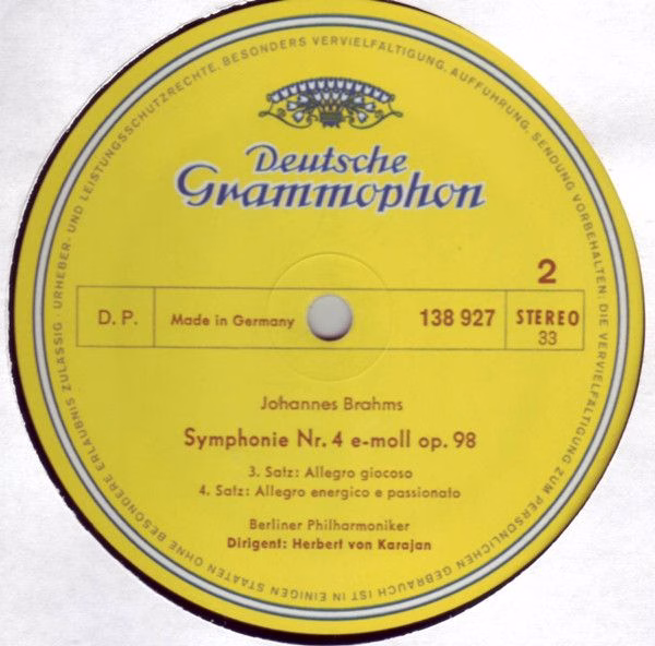 Deutsche Grammophon 138 927 SLPM - Johannes Brahms, Herbert von - Image 4