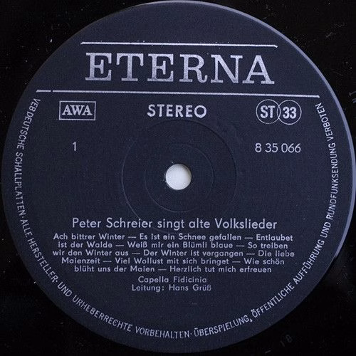 Eterna 8 35 066 - Peter Schreier, Capella Fidicinia, Hans Grüß - - Image 3