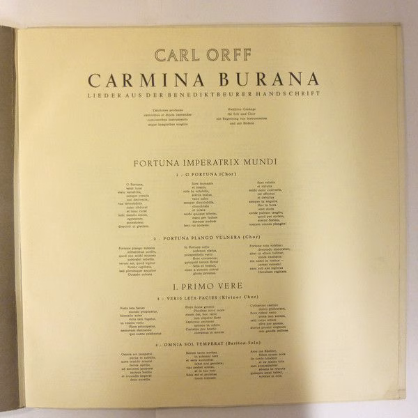 Columbia 33 WCX 509 - Carl Orff, Wolfgang Sawallisch, Kölner Run - Image 4