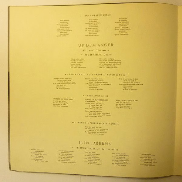 Columbia 33 WCX 509 - Carl Orff, Wolfgang Sawallisch, Kölner Run - Image 5