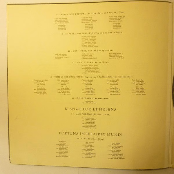 Columbia 33 WCX 509 - Carl Orff, Wolfgang Sawallisch, Kölner Run - Image 7