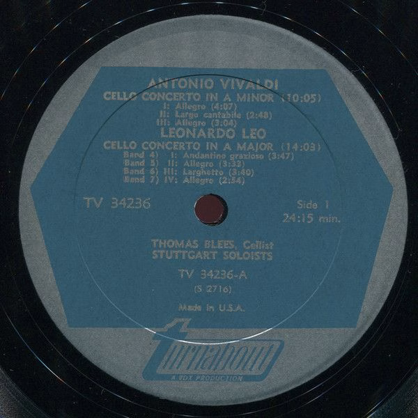 Turnabout TV 34236 - Leonardo Leo, Antonio Vivaldi, Giuseppe Tar - Image 2