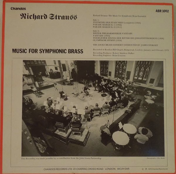 Chandos ABR 1002 - Richard Strauss, Locke Brass Consort, James S - Image 3