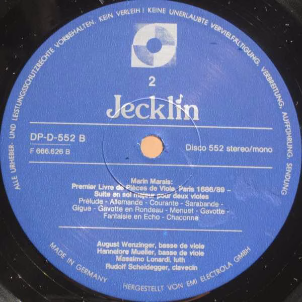 Jecklin-Disco 552 - Various - Musique À La Cour De Versailles - Image 4