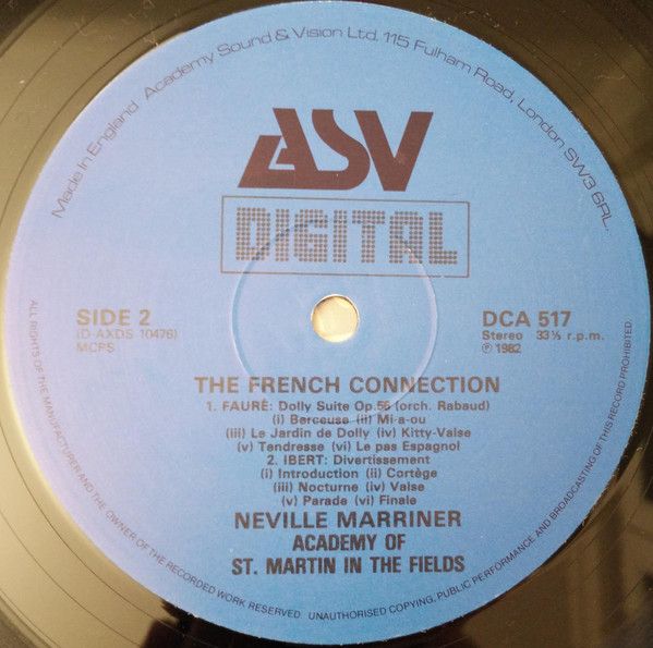 ASV DCA 517 - Maurice Ravel, Claude Debussy, Gabriel Fauré, Jacq - Image 4