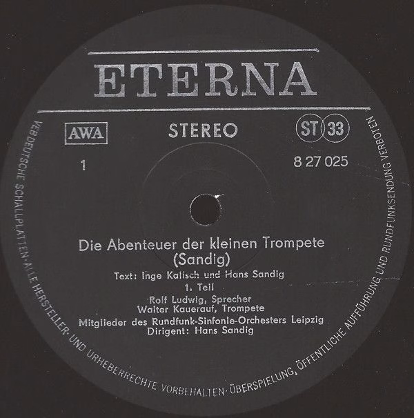 Eterna 8 27 025 - Hans Sandig, Kurt Schwaen - Die Abenteuer Der - Image 3