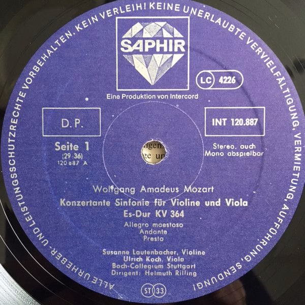 Saphir INT 120.887 - Wolfgang Amadeus Mozart, Susanne Lautenbach - Image 3