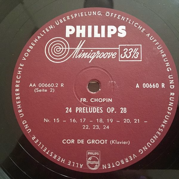 Philips A 00660 R - Frédéric Chopin, Cor de Groot - 24 Préludes - Image 4
