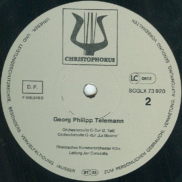 Christophorus SCGLX 73 920 - Georg Philipp Telemann, Rheinisches - Image 4
