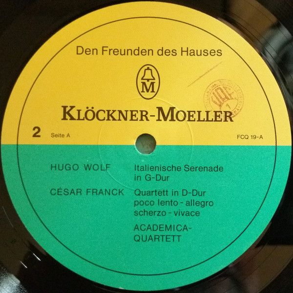 Klöckner-Moeller FCQ 18 - Cvartetul Academica, Johannes Brahms, - Image 5