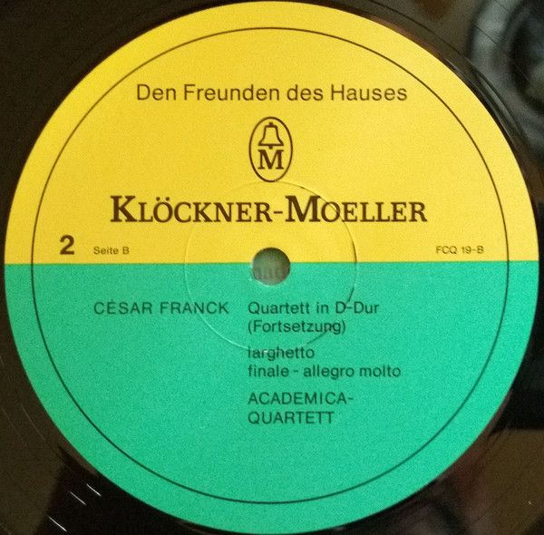 Klöckner-Moeller FCQ 18 - Cvartetul Academica, Johannes Brahms, - Image 6