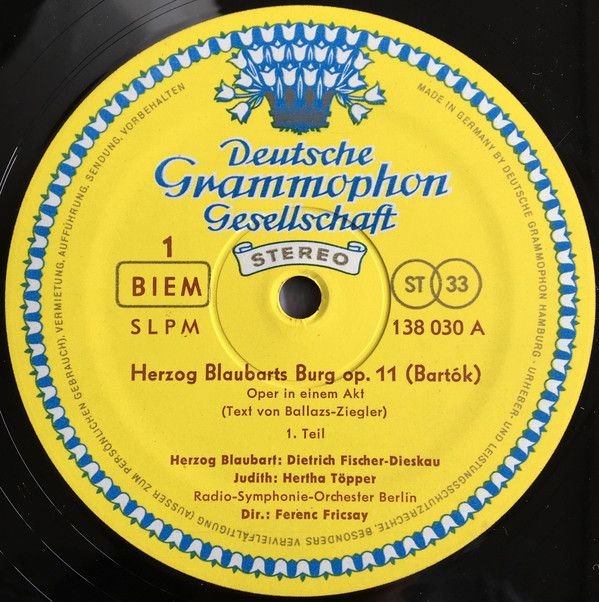 Deutsche Grammophon 138 030 SLPM - Béla Bartók - Herzog Blaubart - Image 3