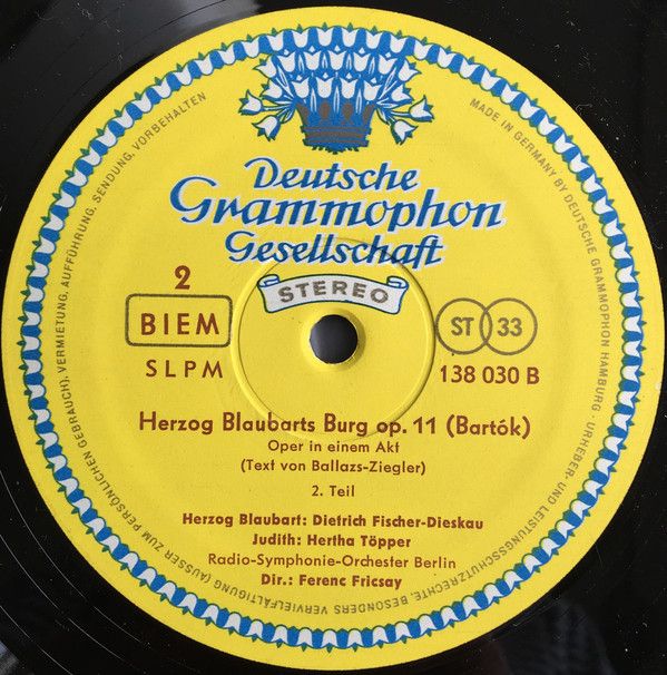 Deutsche Grammophon 138 030 SLPM - Béla Bartók - Herzog Blaubart - Image 4