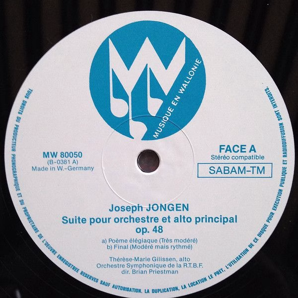 Musique en Wallonie MW 80050 - Joseph Jongen, Thérèse-Marie Gili - Image 5