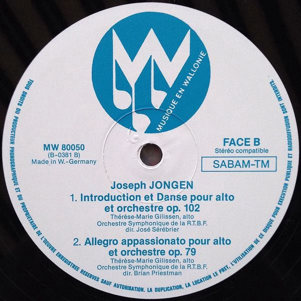 Musique en Wallonie MW 80050 - Joseph Jongen, Thérèse-Marie Gili - Image 6