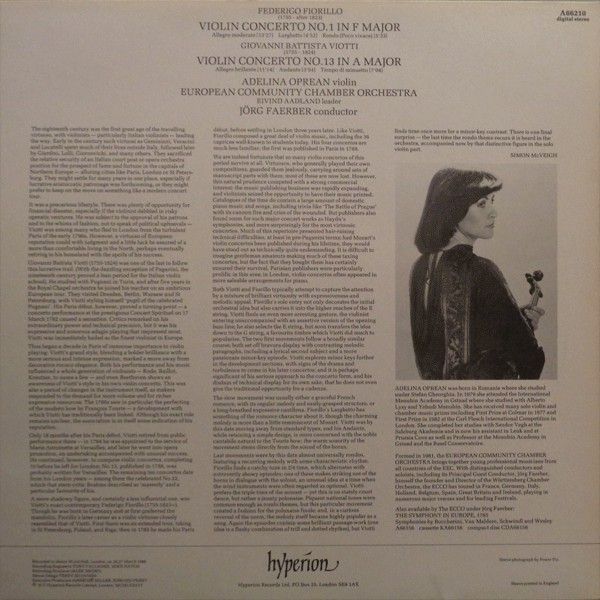 hyperion A66210 - Federigo Fiorillo, Giovanni Battista Viotti, A - Image 2