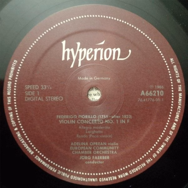 hyperion A66210 - Federigo Fiorillo, Giovanni Battista Viotti, A - Image 3