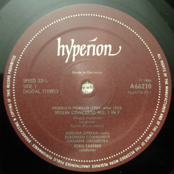 hyperion A66210 - Federigo Fiorillo, Giovanni Battista Viotti, A - Image 3