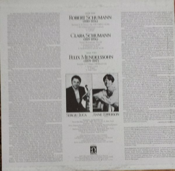 Nonesuch Records D-79007 - Sergiu Luca, Anne Epperson - Robert S - Image 2