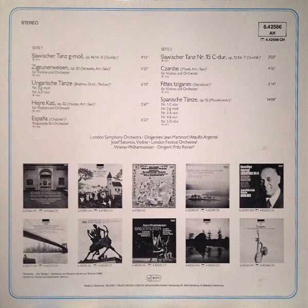 DECCA 6.42586 - Various - Zigeunerweisen Ungarische Tänze - Czar - Image 2