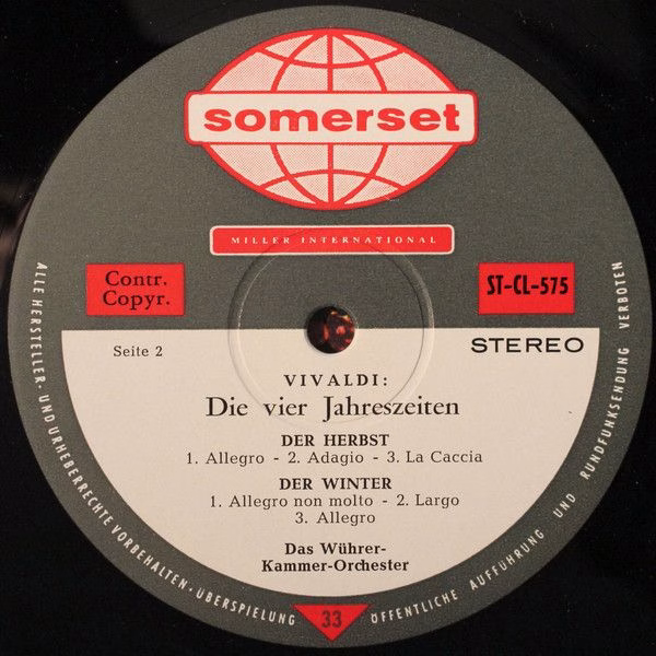 Somerset ST-CL-575 - Antonio Vivaldi, Das Wührer-Kammerorchester - Image 4
