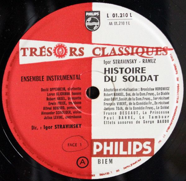 Philips L01.210L - Igor Stravinsky, Charles-Ferdinand Ramuz, Bro - Image 6