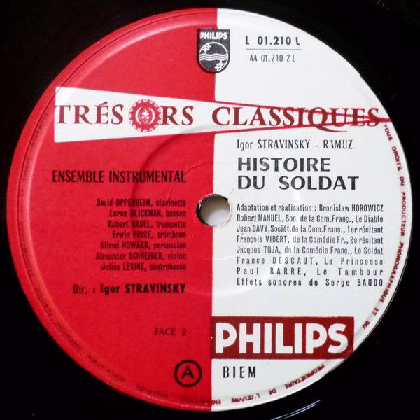 Philips L01.210L - Igor Stravinsky, Charles-Ferdinand Ramuz, Bro - Image 7