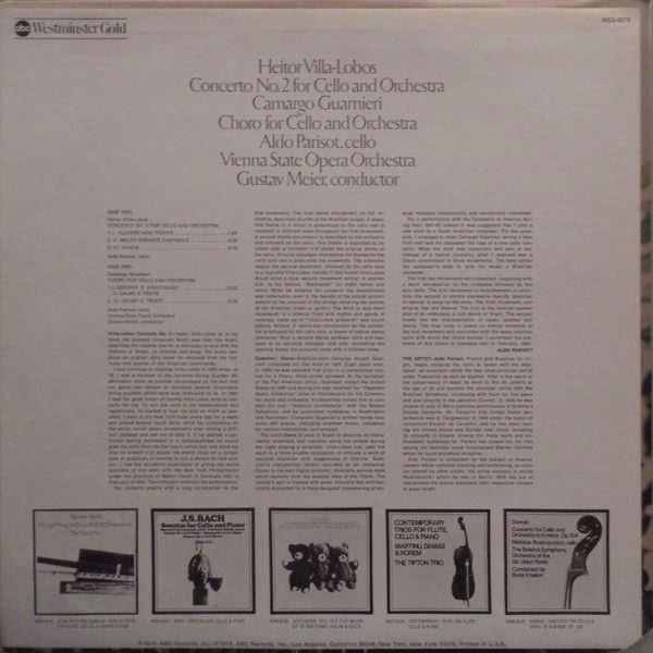 ABC Westminster Gold WGS-8278 - Heitor Villa-Lobos, Mozart Camar - Image 2
