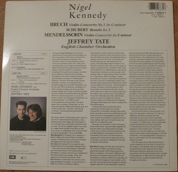 His Master's Voice Digital 067 • EL 7 496631 - Nigel Kennedy, Fe - Image 2