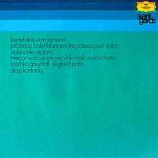 Deutsche Grammophon 643 542 - Bernd Alois Zimmermann, Saschko Ga