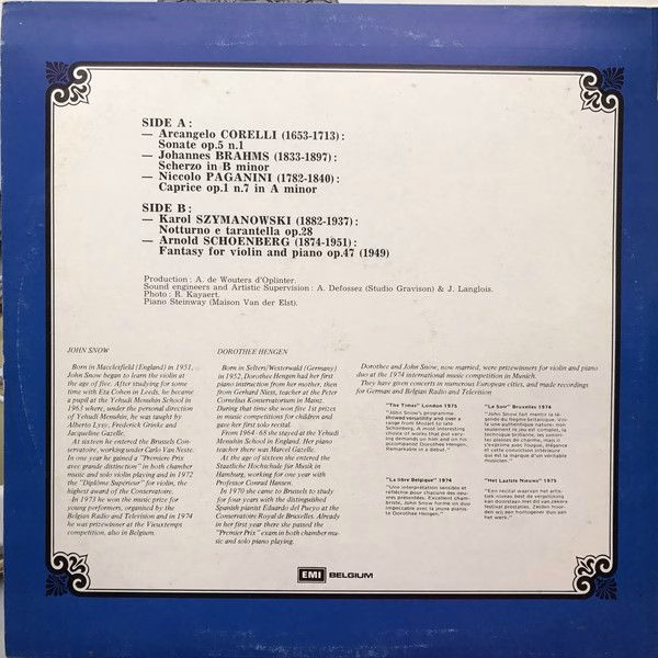 His Master's Voice 4 C 061-97864 - John Snow (6), Dorothee Henge - Image 2